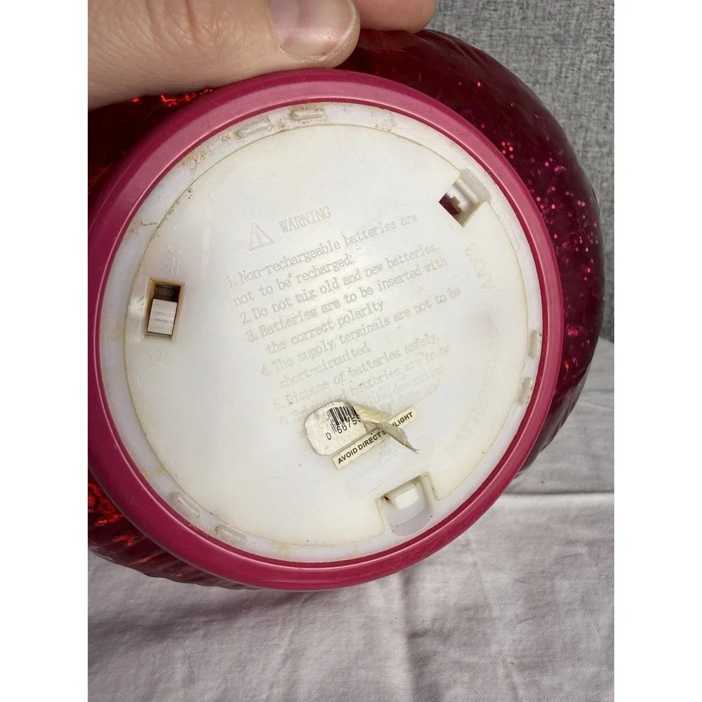 Bath & Body Works PINK FLAMINGO 3-Wick‎ Glitter Swirl Water Globe Candle Holder - Picture 5 of 7